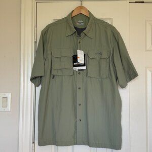 Natural Gear Men’s L Dry Vent Sage Green Shirt – UPF 40+ - Quick-Dry - NWT
